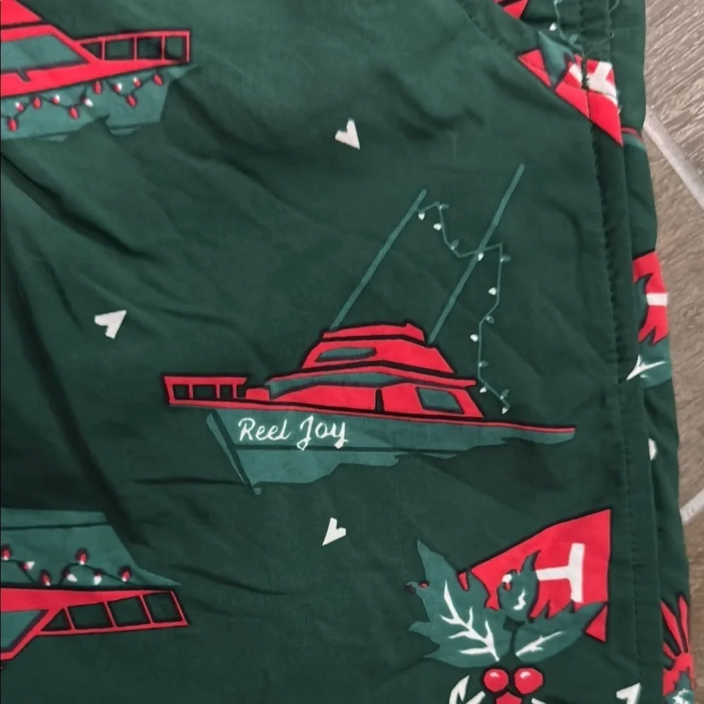 Columbia Green and Red Swim Trunks PFG